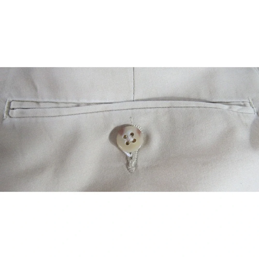 VTG Polo Ralph Lauren Prospect Chino Flat Front Pants Men 36x30 Khaki Beige EUC
